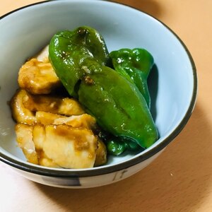 作り置きおかず♪丸ごとピーマンと鷄むね肉の煮物